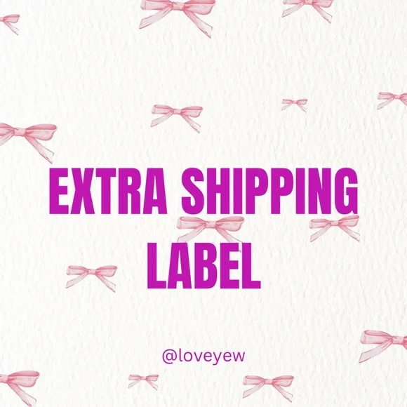EXTRA SHIPPING LABEL 📦 - Picture 1 of 1
